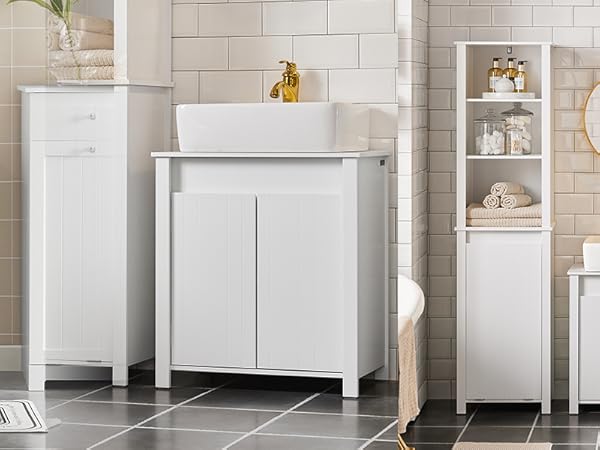 Amazon.co.jp: SoBuy 洗面台 洗面化粧台 洗面台 収納 幅60*奥行