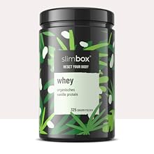 slimbox Whey Eiweißpulver Amino lifeplus Vanille organisches Vanille Protein abnehmen schnell