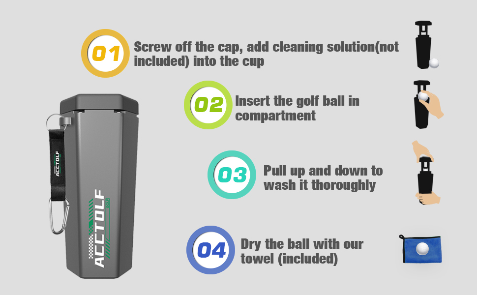 portable golf ball cleaner