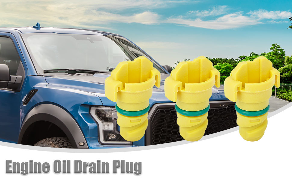 ACROPIX Car Front Engine Oil Drain Plug Replacement Fit for Ford F150