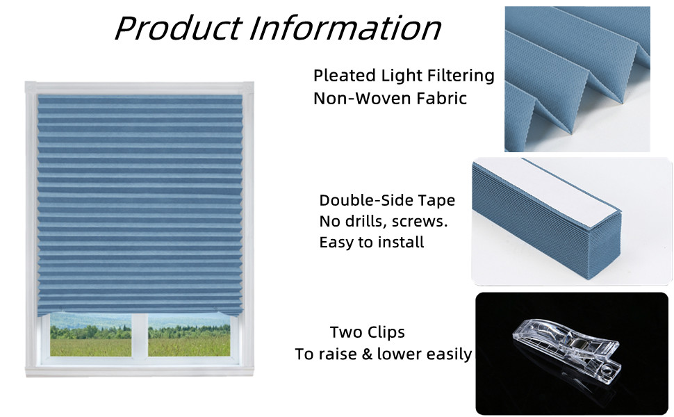 MALOKI Window Blinds Blackout,Temporary Window Shades