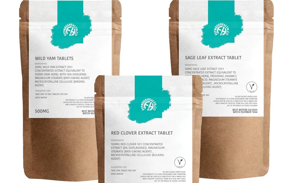 Fitness Health Menopause Relief Pack Sage Leaf Tablet 500MG Wild