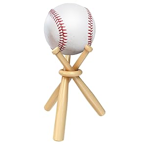 Amazon.co.jp: 野球飾りバット サインボール置き 野球ボール
