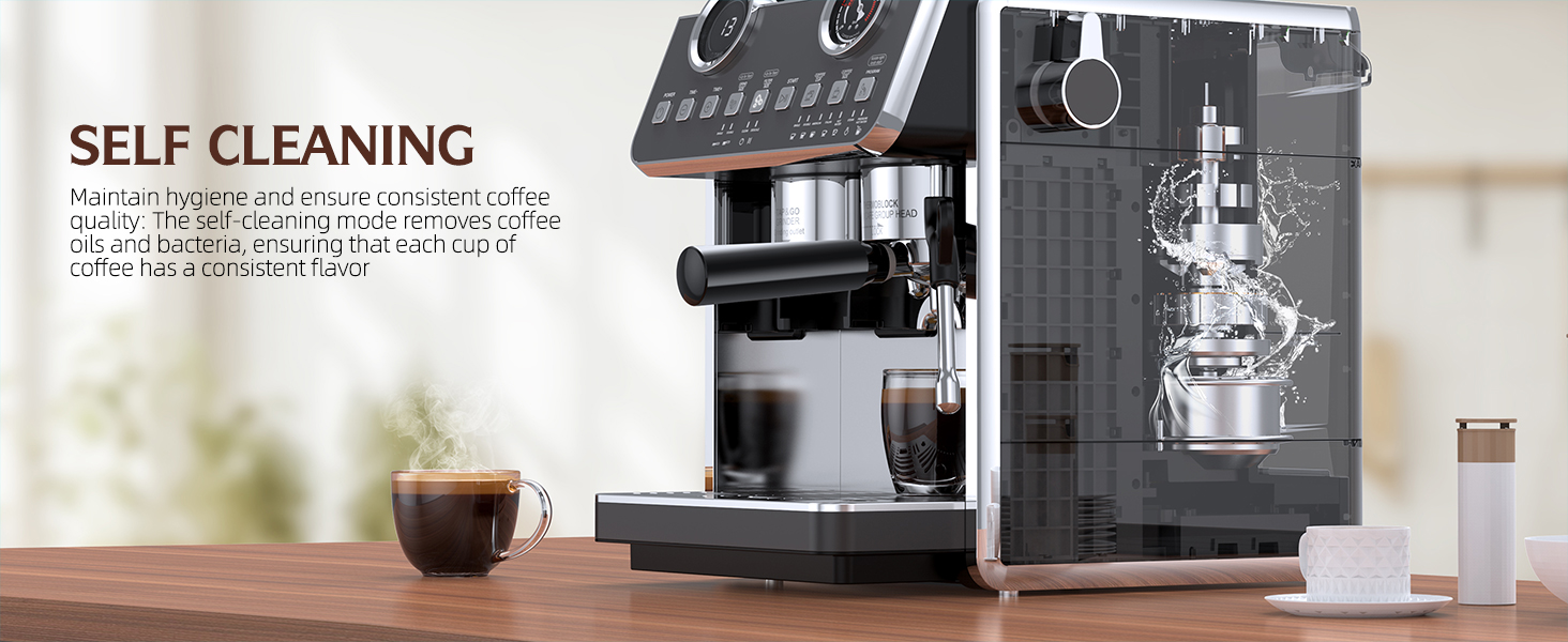 coffee maker with SELF CLEANING