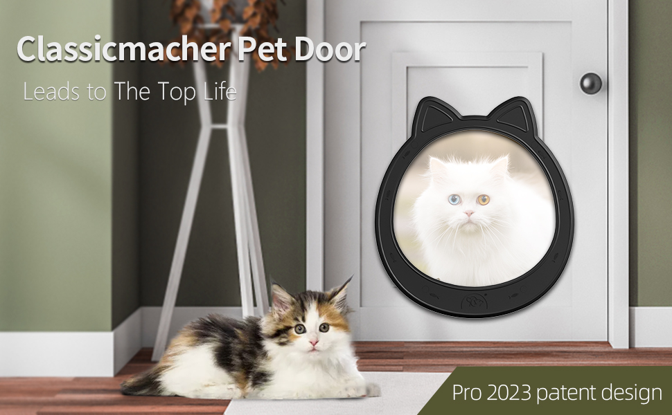Classicmacher Cat Door, Cat Door Interior Door, No Flap