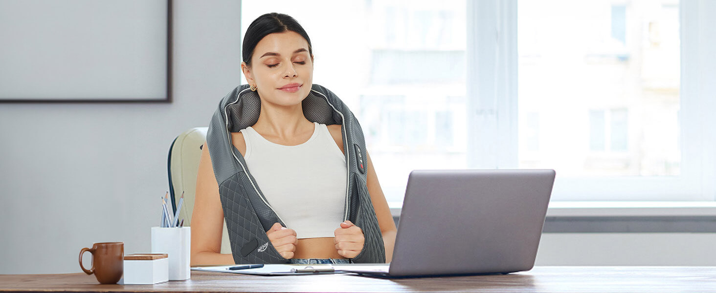 Cordless Neck and Shoulder Massager with Soothing Heat