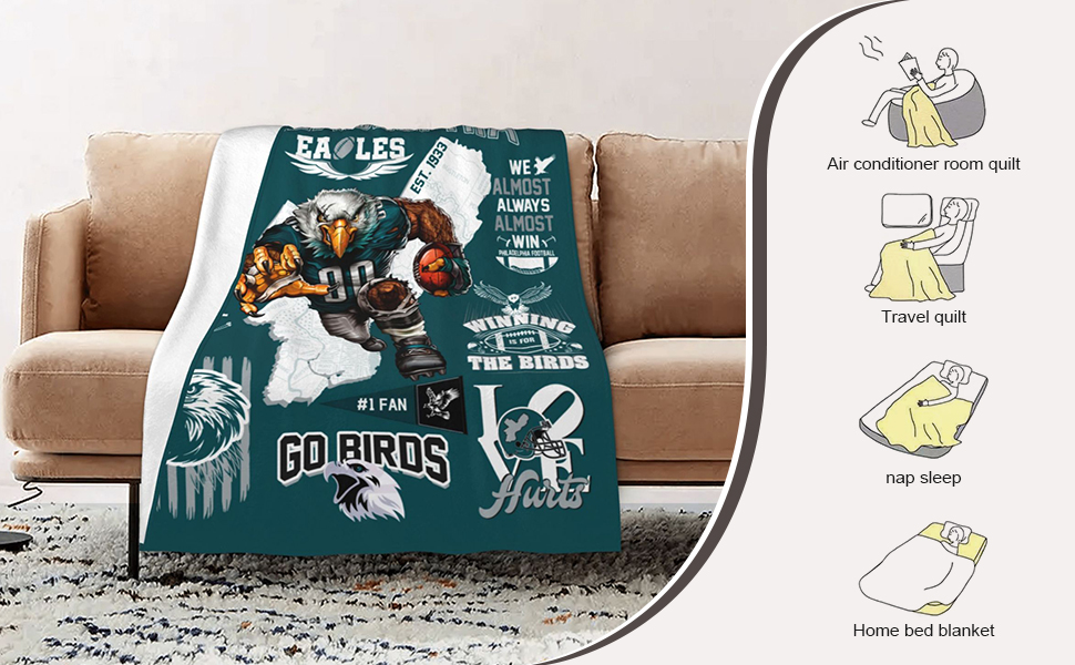 Football City Classic Throw Blanket, Football Team Fan