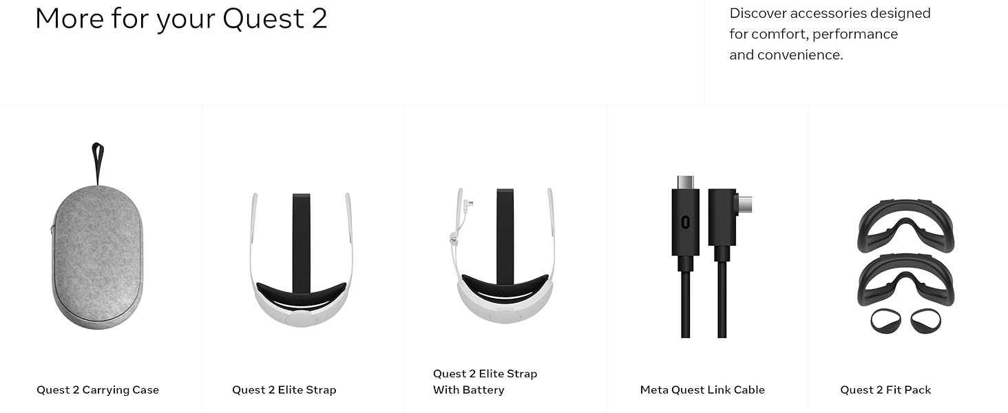 Meta Quest 2 — Advanced AllInOne Virtual Reality Headset — 128 GB