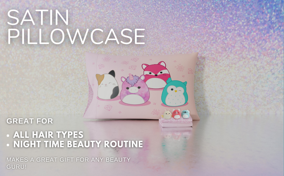 Squishmallows Bedding Silky Satin Standard Beauty Silky Satin Standard