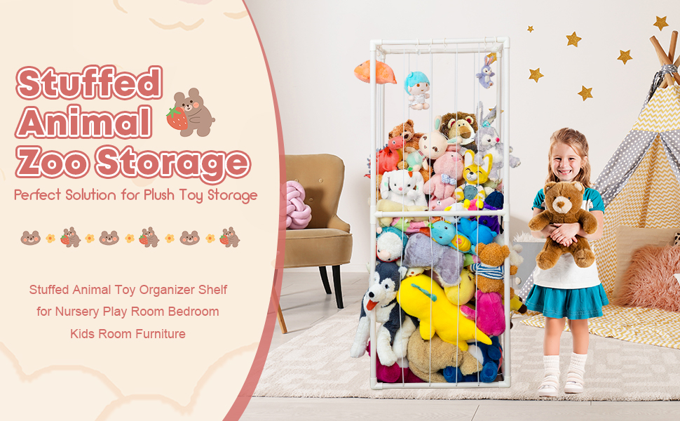 Amazon stuffed animal toy storage organizerlarge wooden stuffed clearance