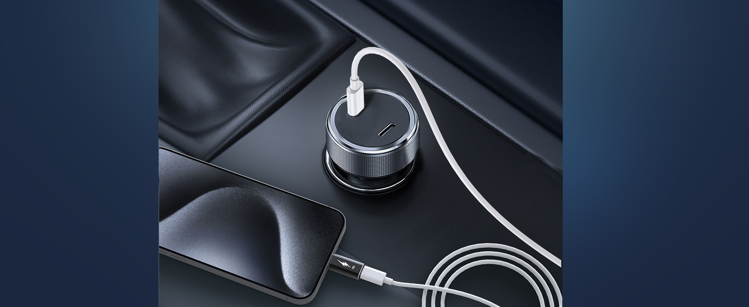 TechMatte 3 Pack Lightning to USBC Adapter, PD Fast