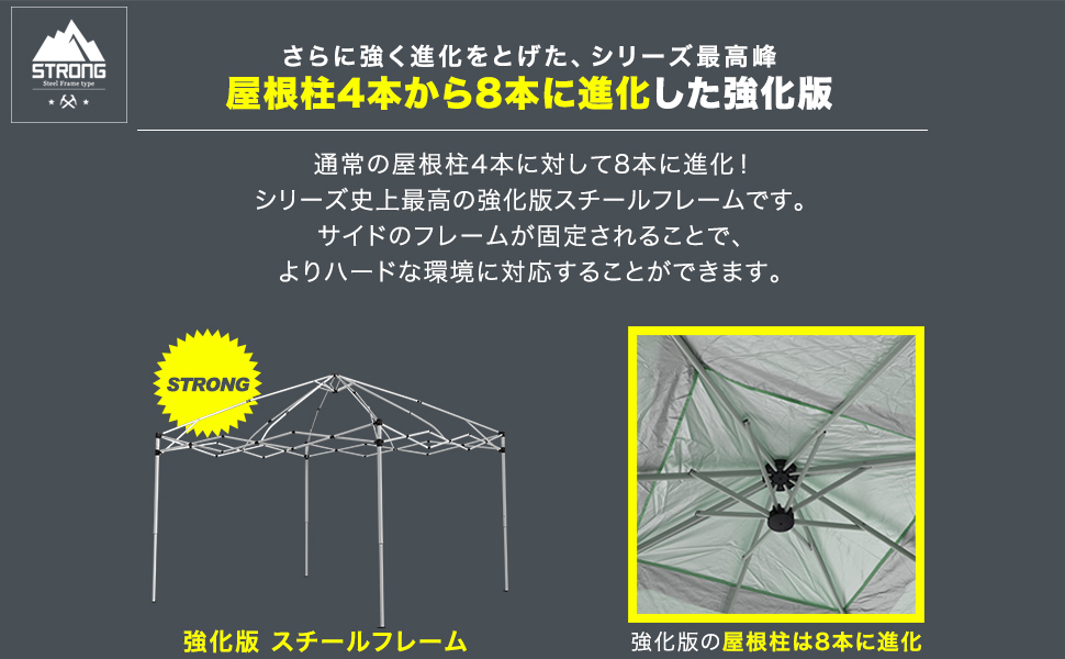 Amazon.co.jp: FIELDOOR 組立て簡単!! 【2.5×2.5m 】【3.0×3.0m