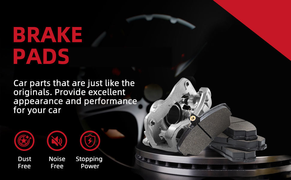 Ceramic Brake Pads Kits, Front Rear Brakes Pads Set fit for BMW 318i, 318is,318ti