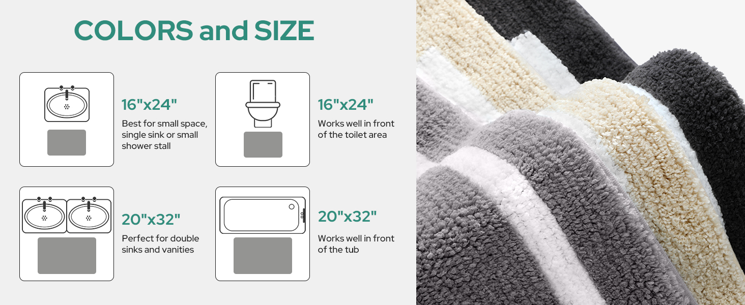 Bathroom Rugs Sets 2 Piece