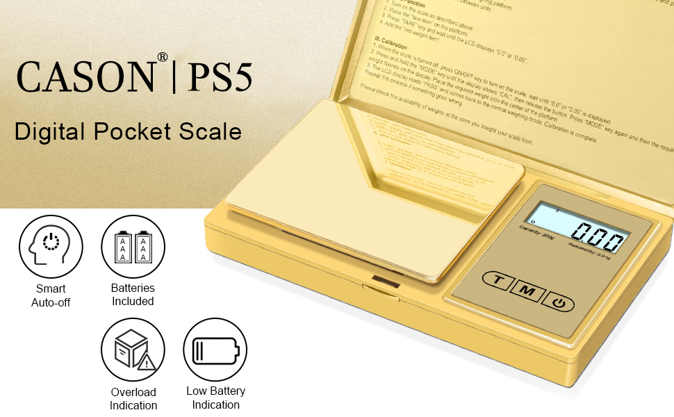 gold pocket scale 200g