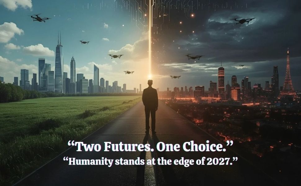 Futuristic crossroads: utopia vs dystopia