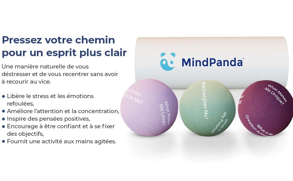 balles antistress, concentration, main agitees