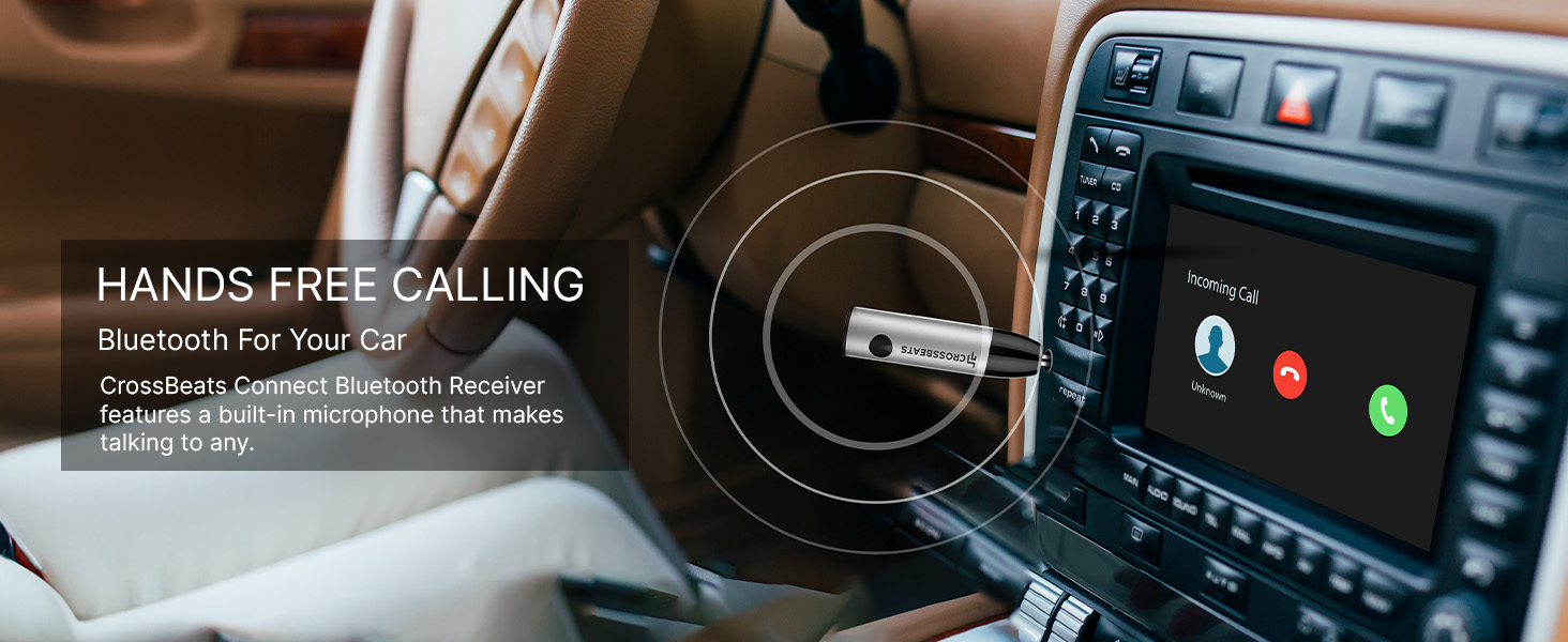 CrossBeats Connect Bluetooth Receiver can connect with two Bluetooth devices at the same time