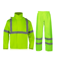 VENDACE Hi Vis Reflective Rain Jacket Suit and Pants for Men