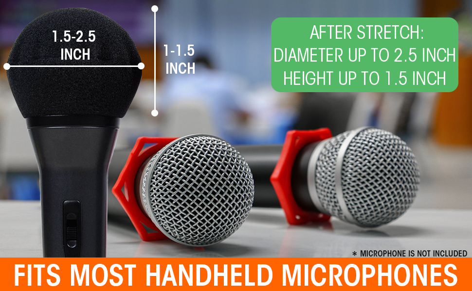 VELKPRO Microphone Windscreen, Mini Foam Mic Covers, High
