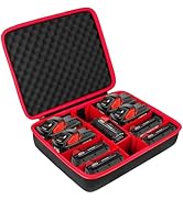 khanka Hard Battery Storage Box Holder, Carrying Case Replacement for Milwaukee M12 M18 18V and C...