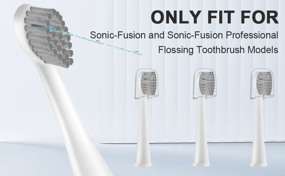 Replacement Flossing Toothbrush Heads for Water Pick SF01