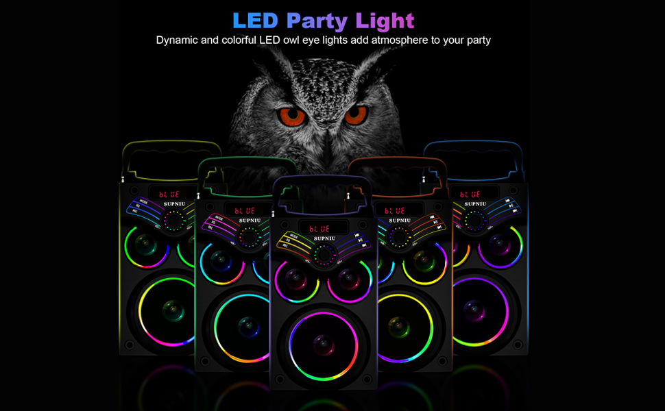 Bluetooth speaker with light