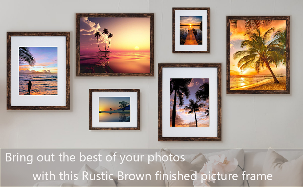 SESEAT 11x14 Picture Frame Pack of 4,Display Pictures 8x10