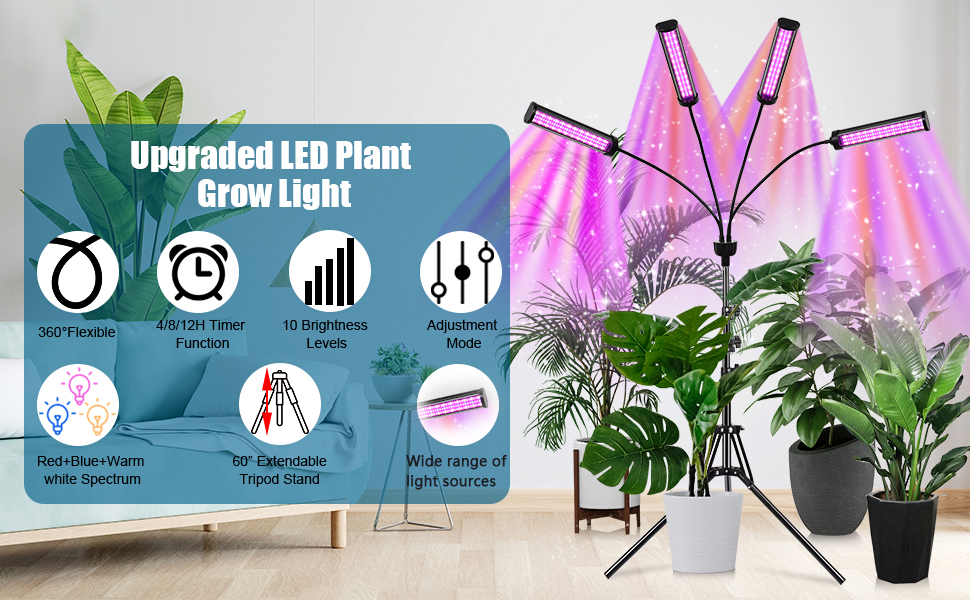 Amazon.com : LED Grow Lights for Indoor Plants, 432 LEDs Red