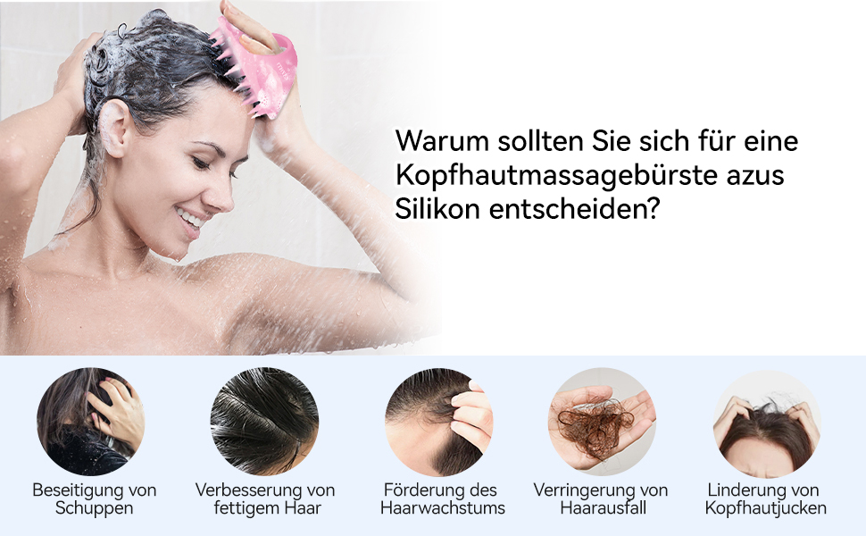 massagebürste haare shampoo bürste scalp scrub scalp brush kopf massagebürste