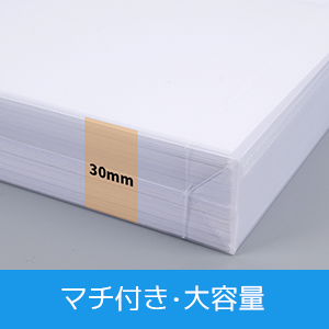 クリアファイル A4 封筒型ファイル 10枚 大容量 クリア マチ付き 紐付き