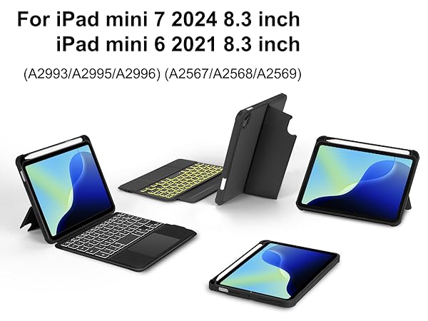 iPadアクセサリー EAMPANG for Apple iPad mini 7 ,6 Amazon.co.jp: EAMPANG 日本語マジックキーボード for Apple