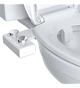 Hibbent Bidet Attachment for Toilet, Non-Electric Dual Nozzle for Frontal & Rear Wash, Adjustable...