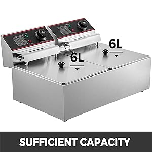 Friggitrice Elettrica Vasca Doppia 12L