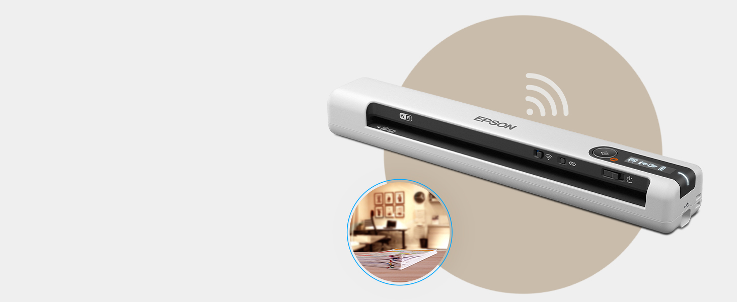 epson, wireless mobile scanner, portable scanner, ds-80w