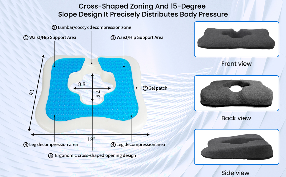 Pressure Relief Bed Sore Cushion for Wheelchair and Bed - Pain Relief for Elderly and Bedridden - Hemorrhoids and Sciati 7b1bfe8d E70c 4217 A6ff D6cb423363ad. CR0,0,970,600 PT0 SX970 V1