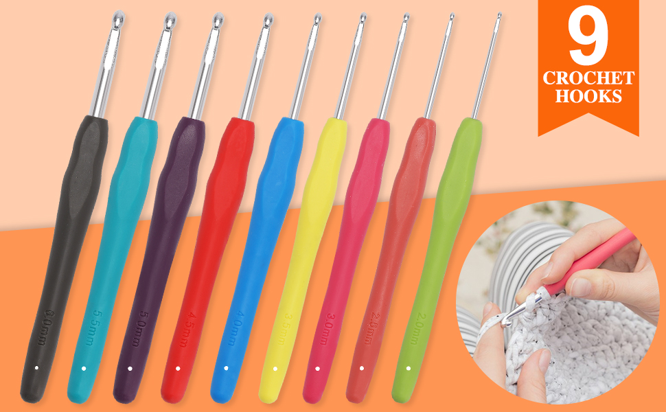 XSEINO Crochet Kit with Crochet Hooks Yarn Set Premium