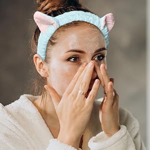 cat ears adult girl cat kit pink cat head costume velvet cat ears headband grey cat ears