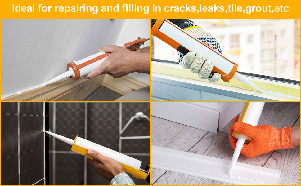 Empty Caulk Tube 5pcs Caulking Sealant Tube, Caulk Tool Refillable