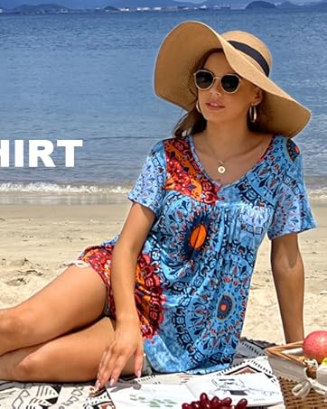 womens V neck short sleeves shirts tops