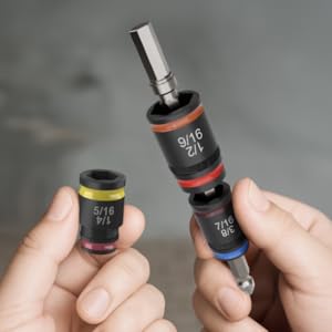 Malco MTP2A 7-in-1 C-RHEX® Flip-Bit Color-Coded Socket Set