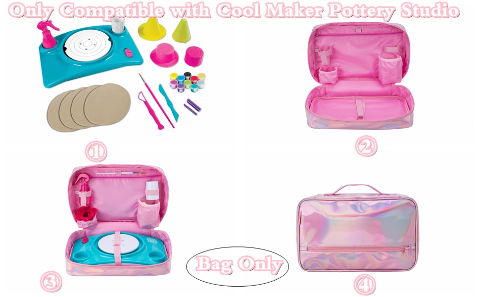 KISLANE Carrying Case Compatible with Cool Maker Pottery