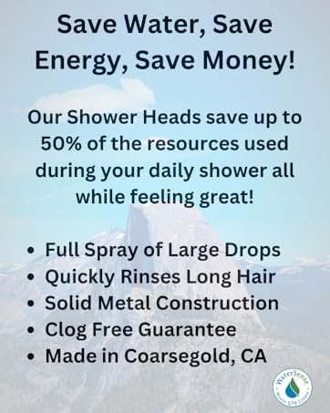 High Sierra Showerheads - Save Water, Save Energy, Save Money