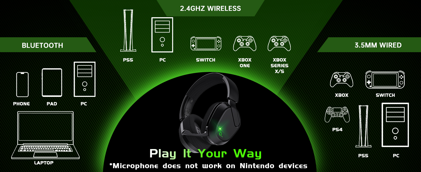 wireless gaming headset for xbox