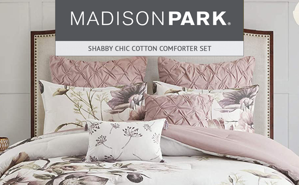 Madison Park Cassandra 100 Cotton Comforter Set Feminine