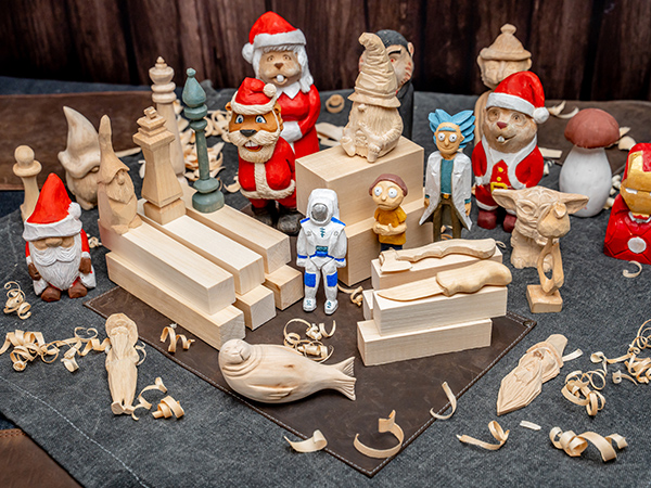 BeaverCraft BW12 pcs Basswood Carving Blocks Whittling Wood Carving Blocks Basswood