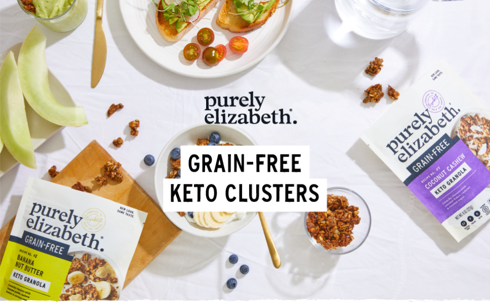 grain-free keto granola, purely elizabeth grain free granola, low carb paleo granola, healthy, vegan