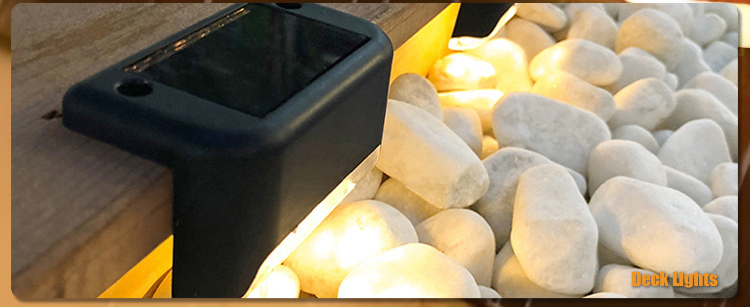 balcony lights deck decor solar step lights outdoor waterproof