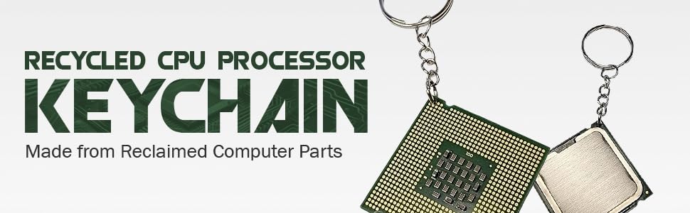 Recycled CPU Keychain