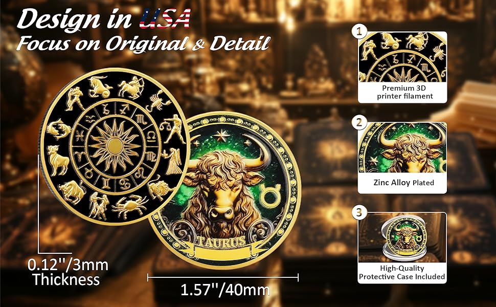 Twelve Constellations Aquarius Protective Talisman Coin